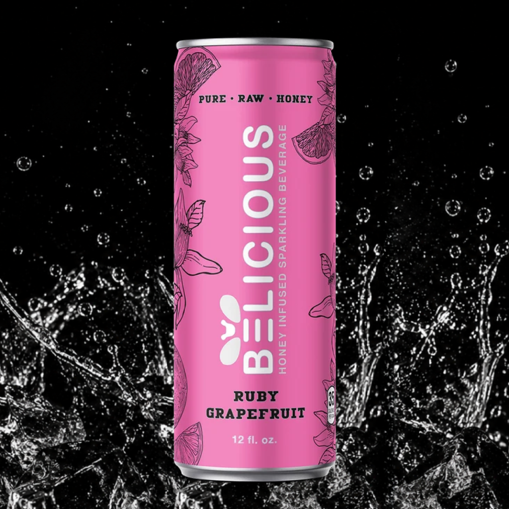 Belicious Honey-Infused Grapefruit Sparkler