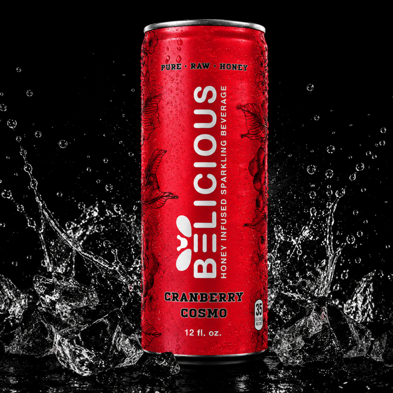 Belicious Honey-Infused Cranberry Cosmo