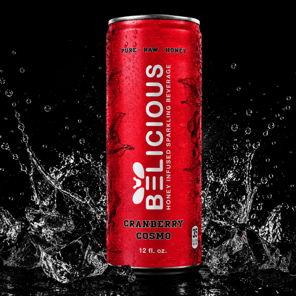Belicious Honey-Infused Cranberry Cosmo