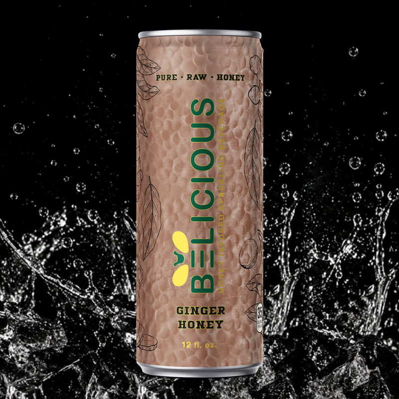 Belicious Honey-Infused Ginger Sparkler