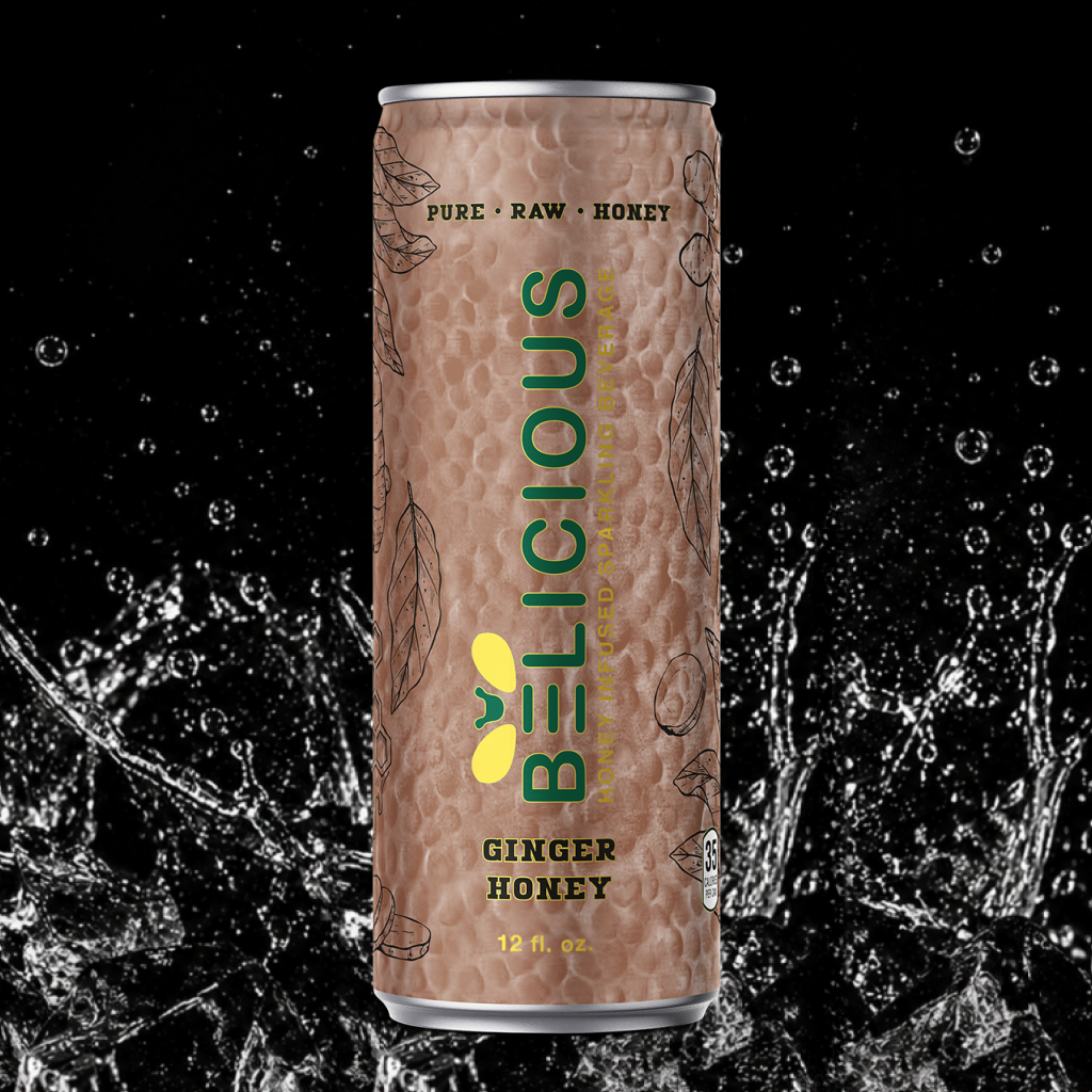 Belicious Honey-Infused Ginger Sparkler